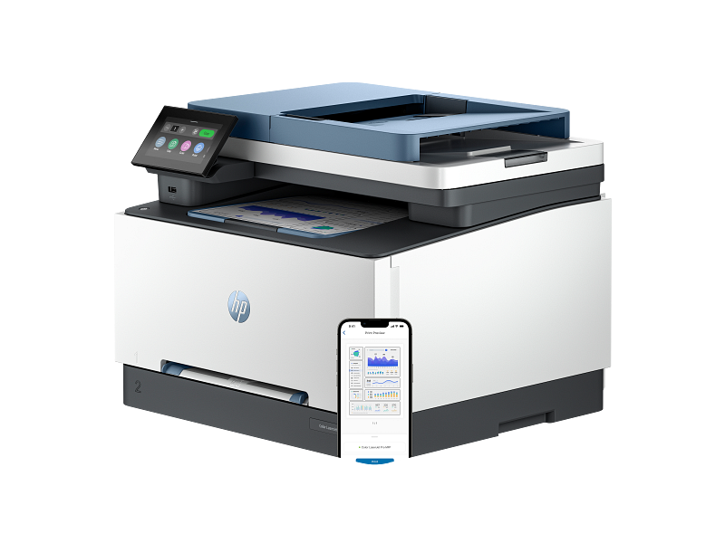 Imprimante HP Color LaserJet Pro MFP 3303fdw — vue secondaire